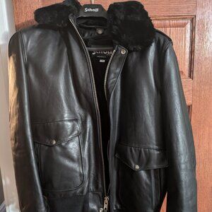 Schott NYC Mens A-2 Naked Cowhide Bomber Jacket - 42L - Excellent Used Condition